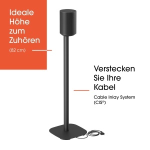 Suport pentru difuzor Vogels SFS 4113 pentru Sonos Era 100, inaltime 82 cm, negru - Img 3