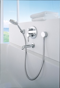 Suport pentru dus hansgrohe PorterC, crom, design elegant - Img 2