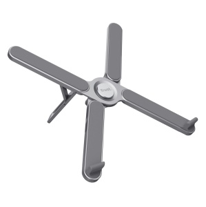 Suport pentru laptop pliabil Trust Macy 17.3 inch, suport pentru laptop pliabil din aluminiu, suport pentru laptop reglabil pe inaltime in 7 trepte pentru echipamente de birou de acasa, notebook MacBook Pro Air - gri