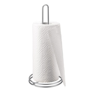 Suport pentru prosoape de bucatarie Metaltex ProfiRoll design minimalist gri metalic