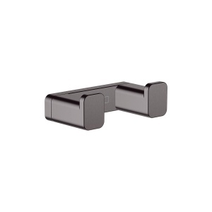 Suport pentru prosoape dublu hansgrohe AddStoris, Metal, Negru Cromat Satinat