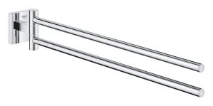 Suport pentru prosoape GROHE Start Cube, 2 brate, 44cm, crom