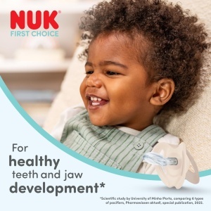 Suport pentru suzete NUK First Choice, 6-18 luni, ortodontic, 4 bucati - Img 3