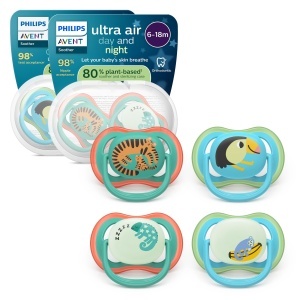 Suport pentru suzete Philips Avent ultra air SCF08727, 4 buc, BPA-free, cu lumina nocturna
