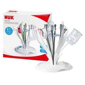 Suport pentru uscare NUK MultiDry, capacitate 6 sticle, design modern