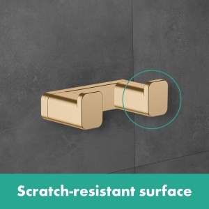Suport prosoape dublu hansgrohe AddStoris, crom, design modern, montare simpla - Img 3