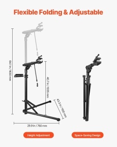 Suport reparatii biciclete VEVOR HS-QX-006LV 3856 kg pliabil inaltime ajustabila - Img 4