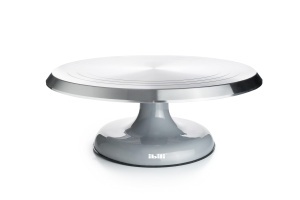 Suport rotativ pentru tort IBILI Prof 29 cm aluminiu argintiu