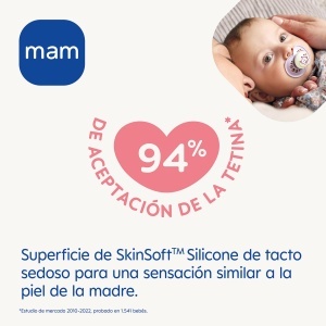 Suport suzeta MAM Original Night, silicon, auto-sterilizare, 2 bucati, roz mat - Img 2