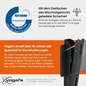 Suport TV Vogels Base 15M, neigabil, pentru televizoare 32-55 inch, 30 kg - Img 4