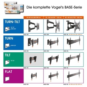 Suport TV Vogels Base 15S pentru televizoare 19-43 inch inclinabil max 20 kg - Img 6