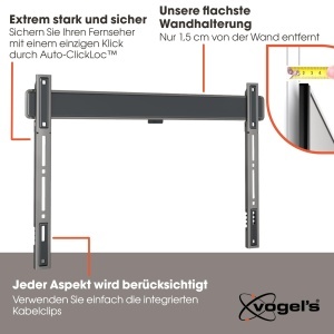 Suport TV Vogels Elite TVM 5605, pentru televizoare 40-100 inch, max. 100 kg, VESA 600x400 - Img 3