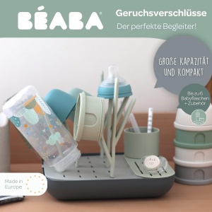 Suport uscare biberoane BEABA modular compact 6 biberoane SageMineral - Img 4