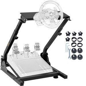 Suport volan pentru simulator de curse VEVOR, inaltime ajustabila 62-80 cm, pliabil - Img 1