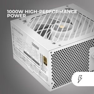 Sursa de alimentare ATX Mars Gaming MPB1000SI, 1000W, 80Plus Gold, Alb - Img 2