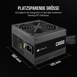 Sursa de alimentare CORSAIR CX650, 650W, 80 Plus Bronze, negru - Img 5