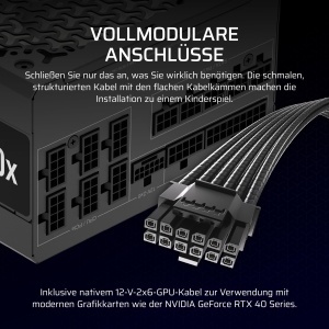 Sursa de alimentare Corsair RM1000x modulara ATX 3.1, 1000W, negru - Img 5