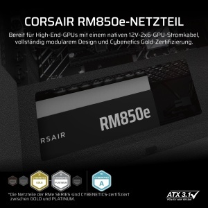 Sursa de alimentare Corsair RM850e, 850W, modulara, negru - Img 2