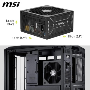 Sursa de alimentare MSI MAG A750GLS, 750W, 80 Plus Gold, ATX 3.1, PCIe 5.1 - Img 6