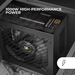 Sursa de alimentare PC Mars Gaming MPB1000SI, 1000W, 80 Plus Gold, 7 ani garantie - Img 2
