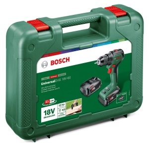 Surubelnita cu acumulator Bosch UniversalDrill 18V-60 2 baterii sistem de 18 volti in carcasa - Img 8