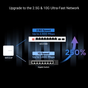 Switch ASUS QG-U1080, 8 porturi 2.5G, 2 porturi 10G SFP, Plug and Play - Img 2