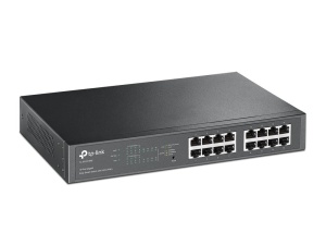 Switch Gigabit TP-Link TL-SG1016PE, 16-Porturi, 8 Porturi PoE, 150W, Negru - Img 2
