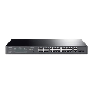 Switch Gigabit TP-Link TL-SG1428PE, 28-Port, 24 Porturi PoE, 250W, Negru