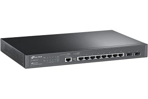 Switch LAN TP-Link TL-SG3210, 8 Porturi Gigabit, 2 Porturi SFP, Gestionare Cloud