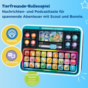 Tableta de invatare VTech Kunterbunt cu tastatura ABC, muzica si jocuri interactive - Img 4