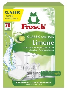 Tablete de spalat vase Frosch Classic, 70 bucati, cu extract de lamaie