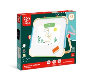 Tablita Dublata Hape Atelier - Whiteboard si Kreidetafel, cu Accesorii, pentru Copii de la 3 Ani - Img 6