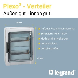 Tabloul electric Legrand 601982, 24 module, IP65, 432x340x161 mm - Img 2