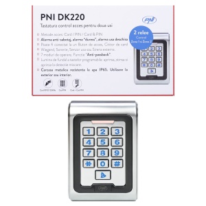 Tastatura de control acces PNI DK220, IP65, iluminata, 2000 utilizatori - Img 3