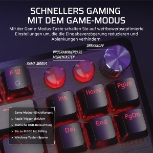 Tastatura de gaming Corsair K70 PRO TKL RGB, neagra, cu intrare rapida - Img 12