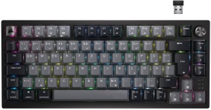 Tastatura mecanica Corsair K65 Plus Wireless, 75, RGB, Negru
