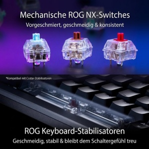 Tastatura mecanica de gaming ASUS ROG Azoth, wireless, neagra, cu OLED - Img 5