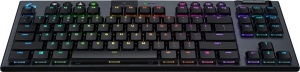 Tastatura mecanica de gaming Logitech G915 TKL Tenkeyless Lightspeed RGB pentru laptop si PC, comutator cu profil redus, LIGHTSYNC RGB, wireless, functie Bluetooth, negru - Img 3