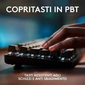 Tastatura mecanica pentru jocuri Logitech G G413 TKL SE - Tastatura compacta cu retroiluminare cu comutatoare tactile mecanice, anti-ghosting, compatibila cu Windows, MacOS, italiana - Img 3
