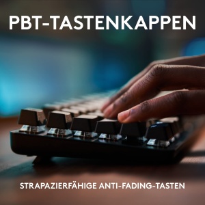 Tastatura mecanica pentru jocuri Logitech G413 SE - Iluminare din spate, Comutatoare mecanice tactile, Anti-Ghosting, compatibila cu Windows, macOS, Aspect QWERTZ german - Negru - Img 3