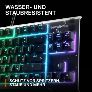 Tastatura pentru jocuri SteelSeries Apex 3 TKL - RGB, USB-A - Factor de forma compact Tenkeyless - Iluminare RGB cu 8 zone - Aspect american (QWERTY) - Img 5