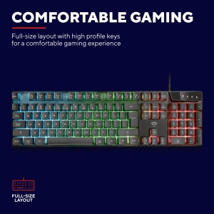 Tastatura pentru jocuri Trust Gaming GXT 835 Azor, aspect francez AZERTY - Img 3