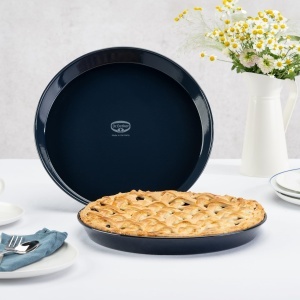 Tava de copt Dr. Oetker Kuchenblech 30 cm Emaila, rezistenta la caldura, albastra - Img 2