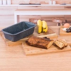 Tava de copt Russell Hobbs COMBO-5443, 28cm, antiaderenta, design marmorat albastru - Img 3
