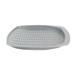 Tava de copt Salter Marblestone BW08473G 38cm antiaderenta perforata pentru gatit crocant