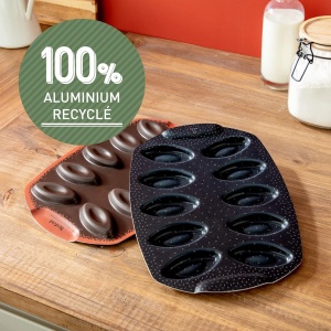 Tava de copt Tefal PerfectBake J5734202, 10 forme, antiaderenta, aluminiu reciclat - Img 6