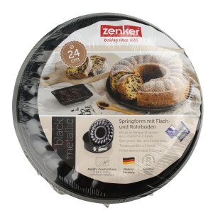 Tava de copt Zenker 24 cm cu 2 funduri, antiaderenta, metalica - Img 5