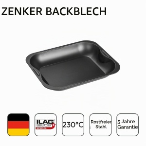 Tava de copt Zenker SPECIAL COOKING 28 x 23 cm, cu antiaderenta, neagra - Img 4