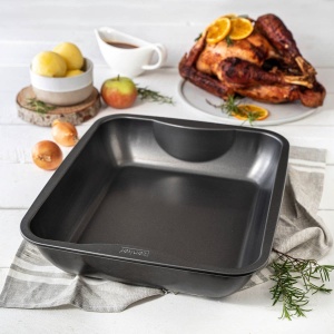 Tava de copt Zenker XXL, 40 x 8 x 34 cm, neagra, cu antiaderenta - Img 7