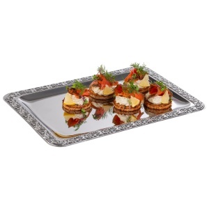 Tava din inox APS Schoner Essen, 35 x 24 cm, cu decor - Img 2